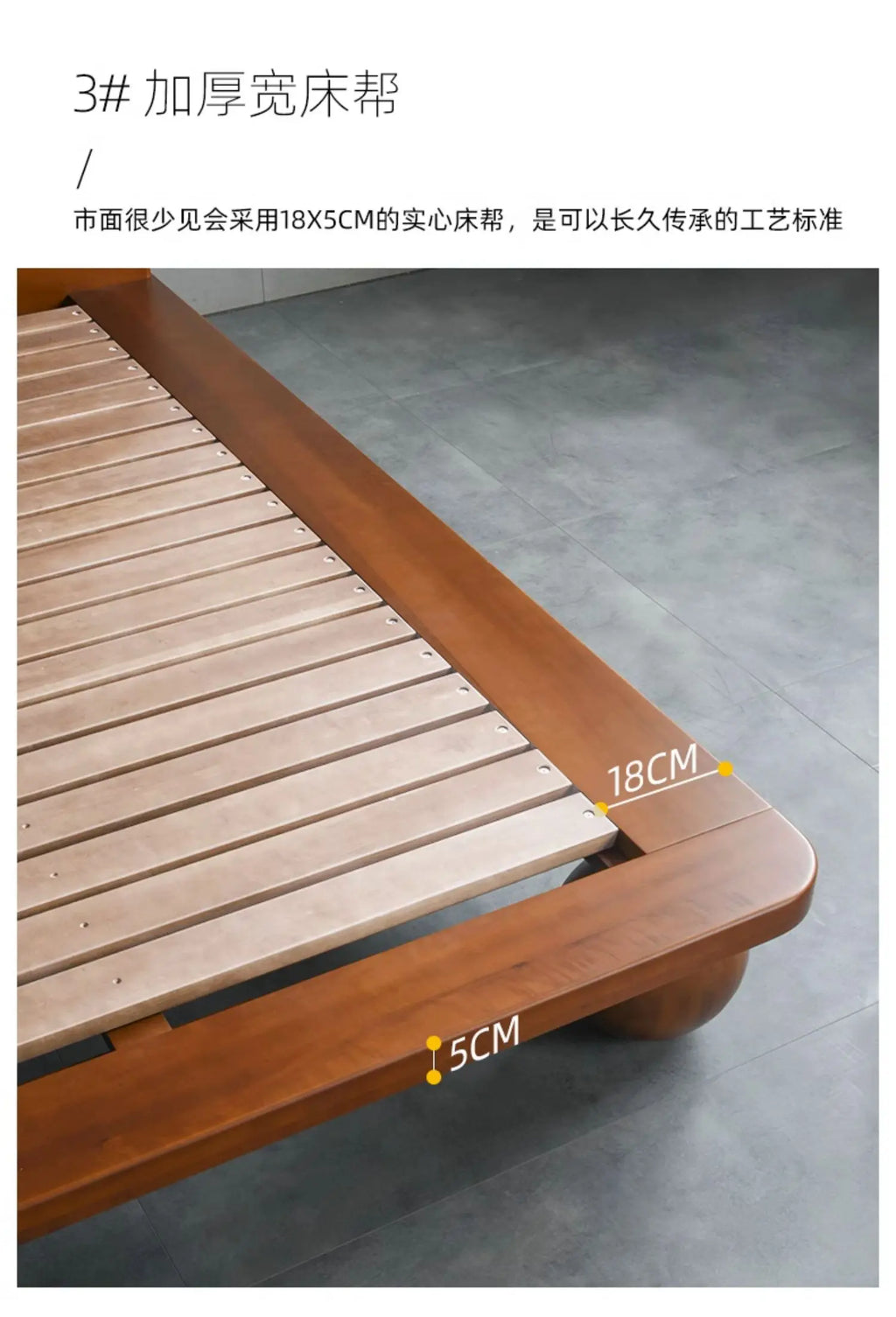 European Headboard Bed Frame Double Wood Elegant Nightstands Twin Bed Frame Queen Size Full Cama Moderno Lujo Home Furniture