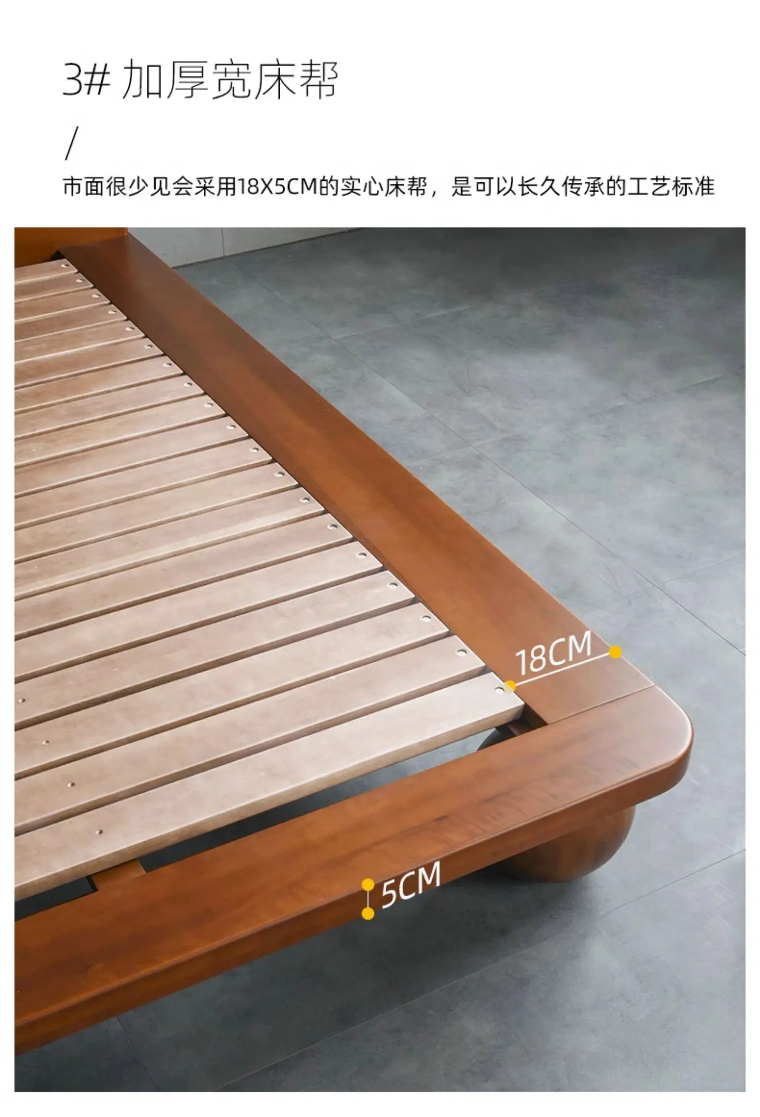 European Headboard Bed Frame Double Wood Elegant Nightstands Twin Bed Frame Queen Size Full Cama Moderno Lujo Home Furniture