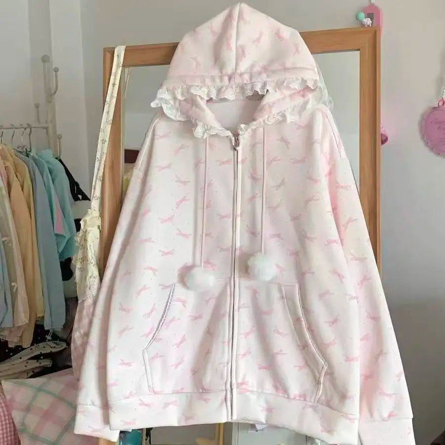 American Vintage Japanese Jacket Hooded Women 2026 Cotton Coats Outwear Design Subculture Gothic Sweatshirts Harajuku