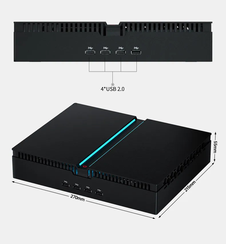 14th Gen  Core I9 Mini Gaming PC with RTX4070 Discrete Graphics Desktop Computer
