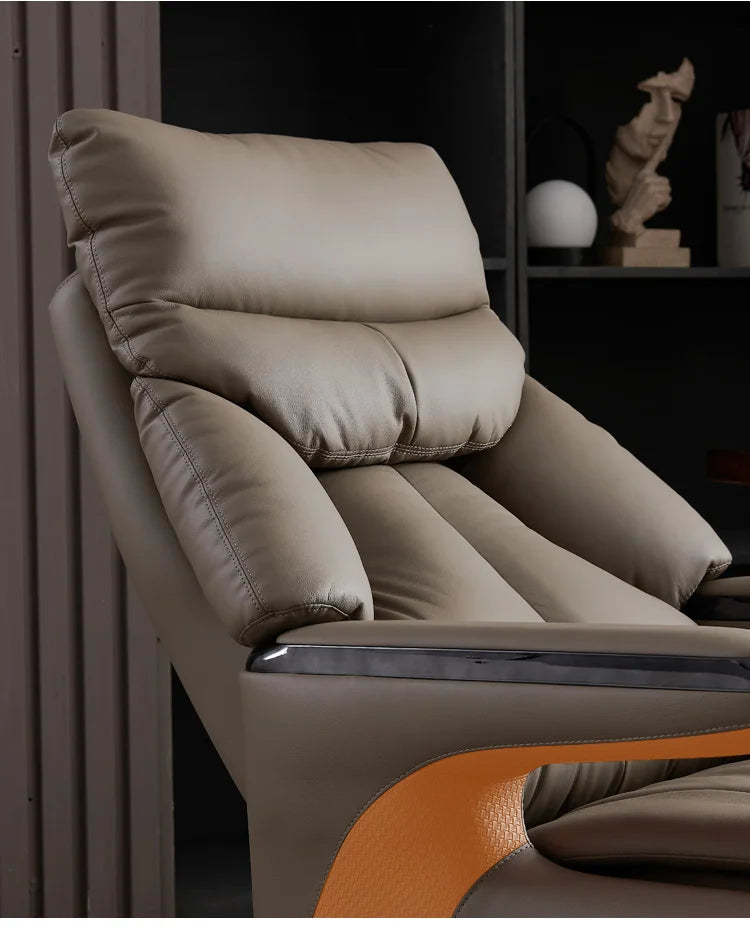 Heating Massage Office Chairs Ventilation Leather Relaxing Portable Desk Chair Recliner Nordic Comfy Silla Home Office