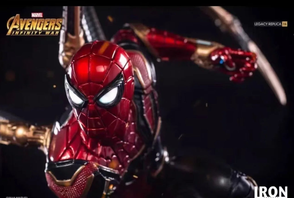 New Product In Stock Spider Man Figurine Avengers: Endgame Peripheral Steel Battle Suit Model Ornament Birthday Gift