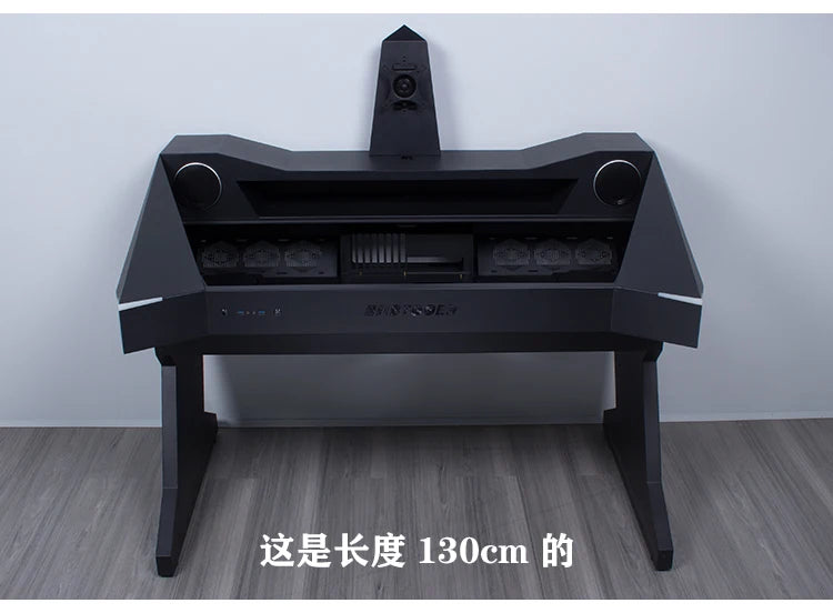 Computer chassis integrated table fully transparent water-cooled large chassis special-shaped computer table e-sports table