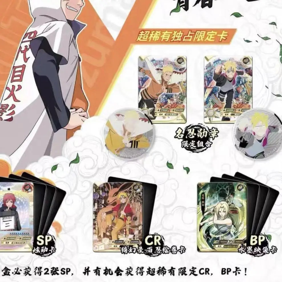 Naruto Card New Year Gift Box Legend Roll Collection Card Anime Character Limited Edition SE Card New Year Gift Rare Japan