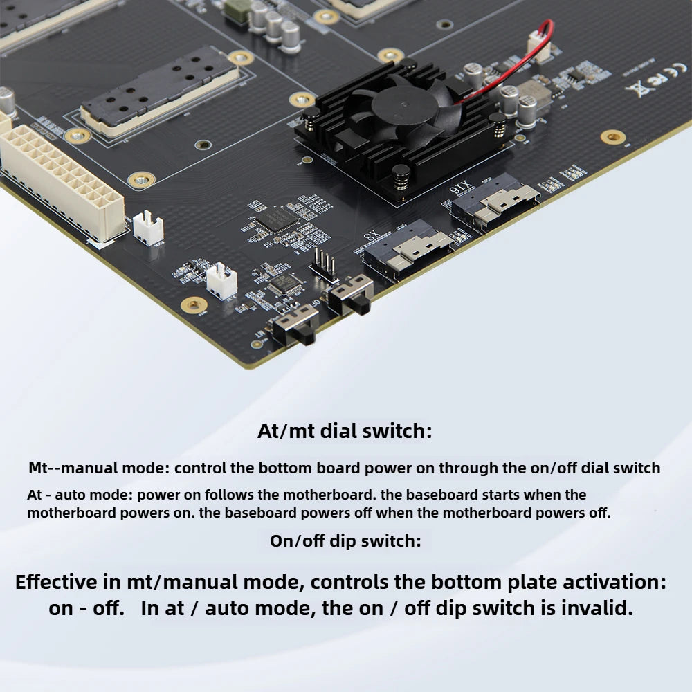 SXM2 for NVIDIA V100 GPU Adapter Board Card NVLink 300G 4-Port 4‑Way / Dual-Card Dual-Channel Pass-Through Expansion Backplane