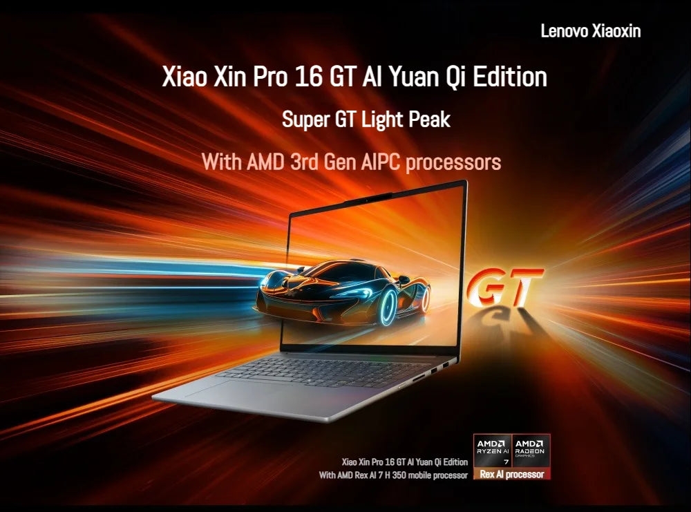【2025 New】Lenovo Xiaoxin Pro 16 GT AI7-350/860M AI9-365/880M 32G+1TB 16inch 2.8K 120Hz OLED Screen