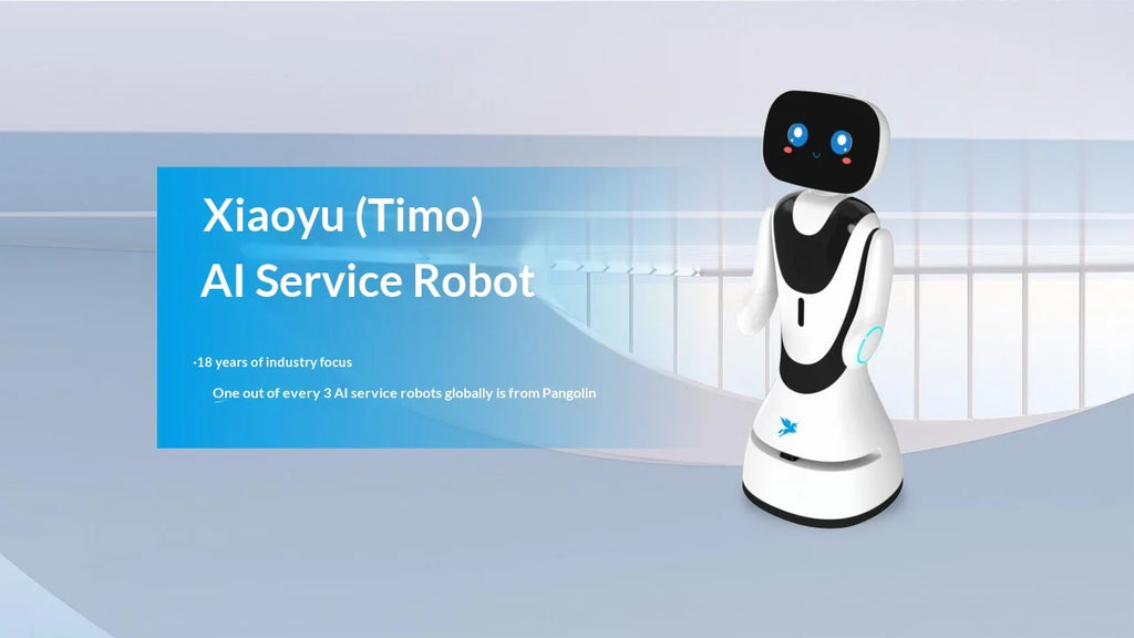Smart Timo AI Service Robot with ChatGpt Face Recognition Voice Interaction Reception Robot