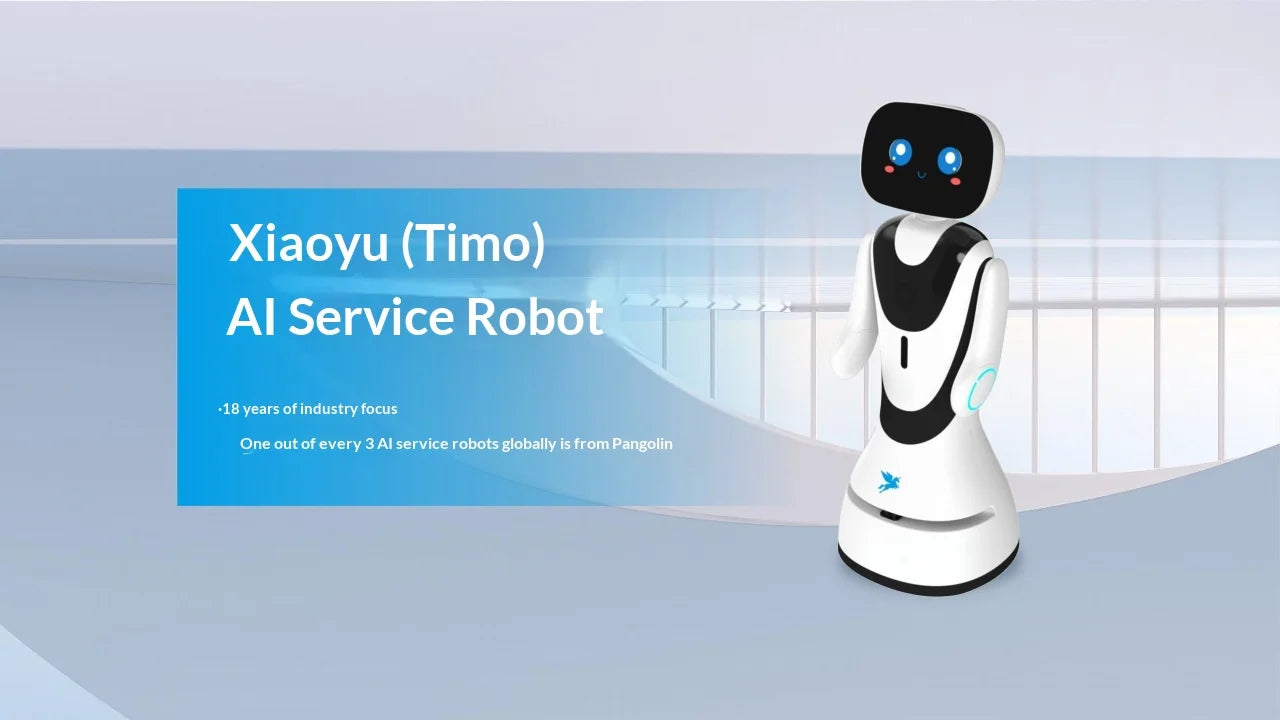 Smart Timo AI Service Robot with ChatGpt Face Recognition Voice Interaction Reception Robot