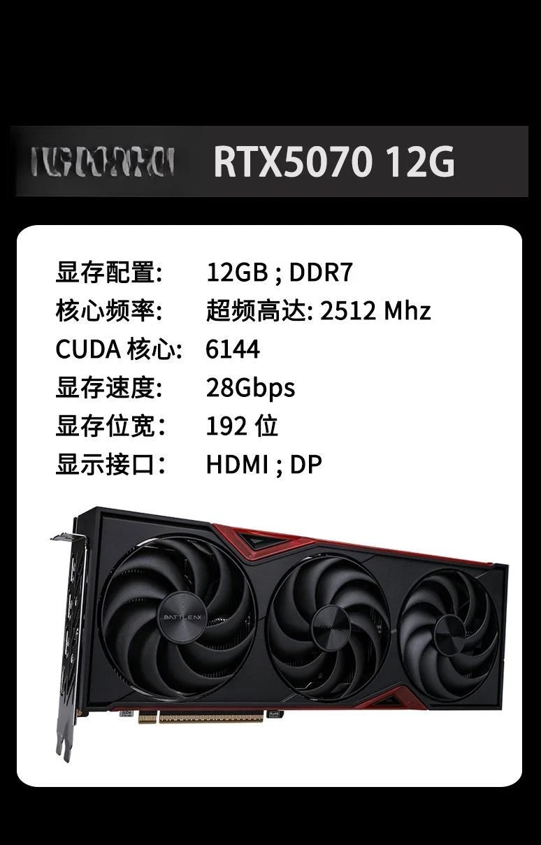 RTX5070/i7 14700F/32G High-end Game LIVE Design Rendering Assembly Computer Host