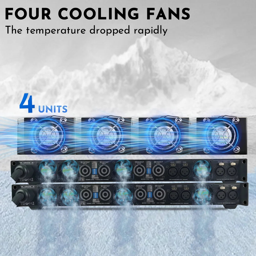 ShennDare K430 Professional Digital High-Power Amplifier 2Ohm 4x6500W Stable Operation DJ Subwoofer Amplifier Speaker Class D