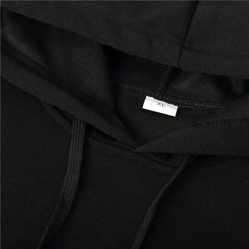Vintage Compass Printing Hoodies for Men Hooded Long Sleeve Pullover Spring and Autumn Daily Casual Sports Tops Men's Clothes