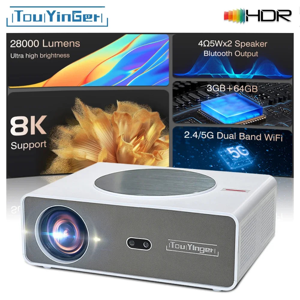 Touyinger Q11 full HD projector 4K 8K led home theater electronic video game equipment projector