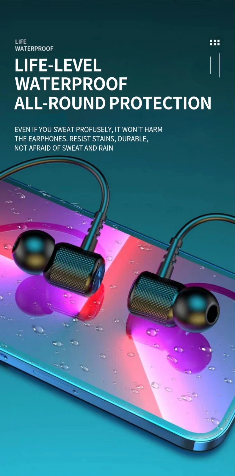 Lenovo Wireless Bluetooth Earphones Neckband Headphones Game StereoSports Headset Halter Waterproof Magnetic Earbud LED Display