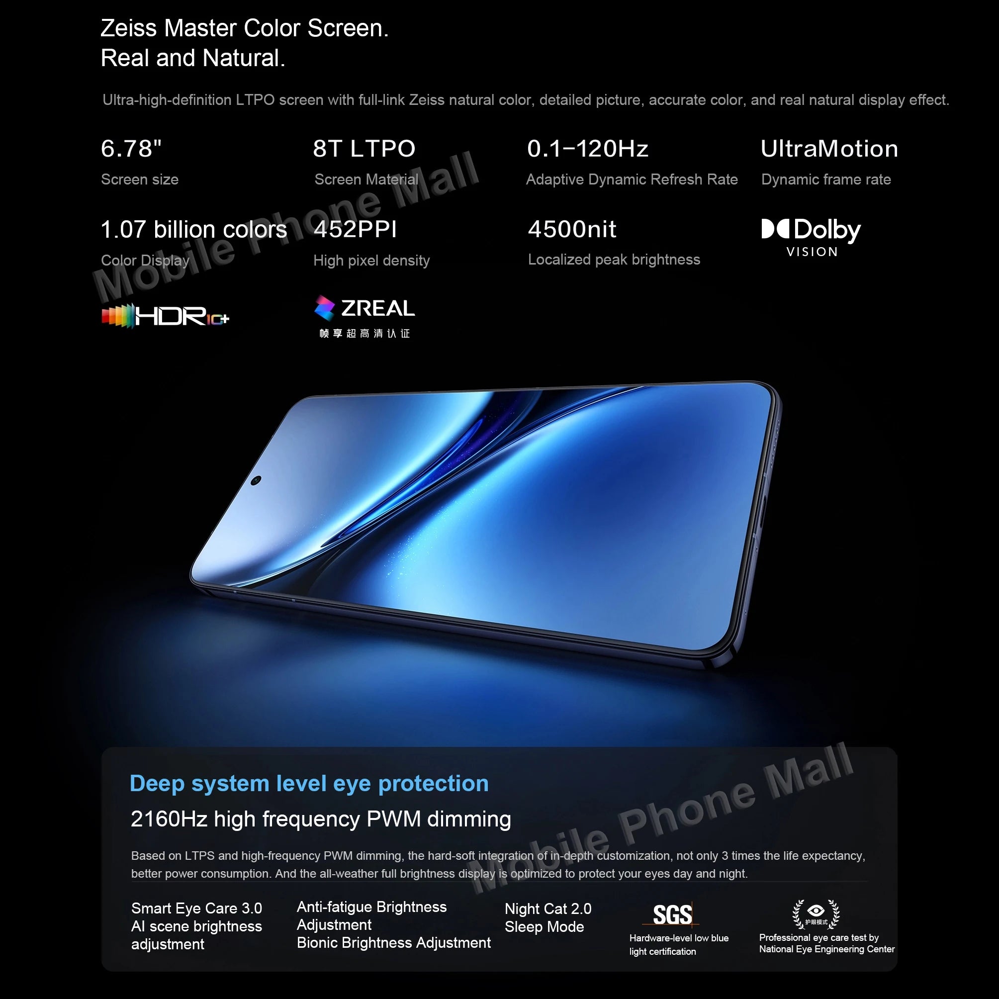 New Original Vivo X200 Pro 5G Mobile Phone 6.78 Inches 120Hz Screen Dimensity 9400 Camera 200MP Battery 6000mAh Smartphone