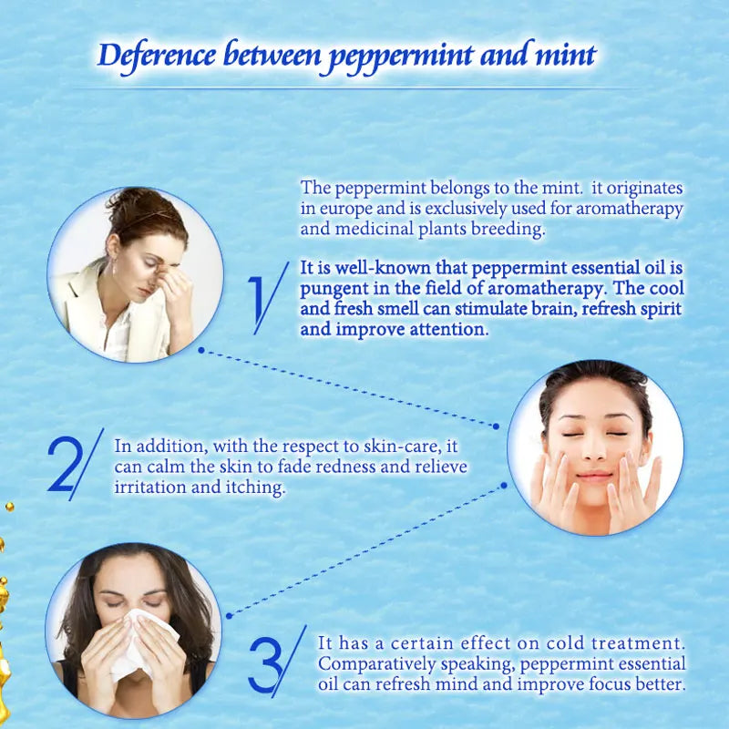 ARTISCARE 100% Peppermint Pure Essential Oil 10ml Deep Clean Pores and Black Head Cleansing Skin Relieve Tired and Headache