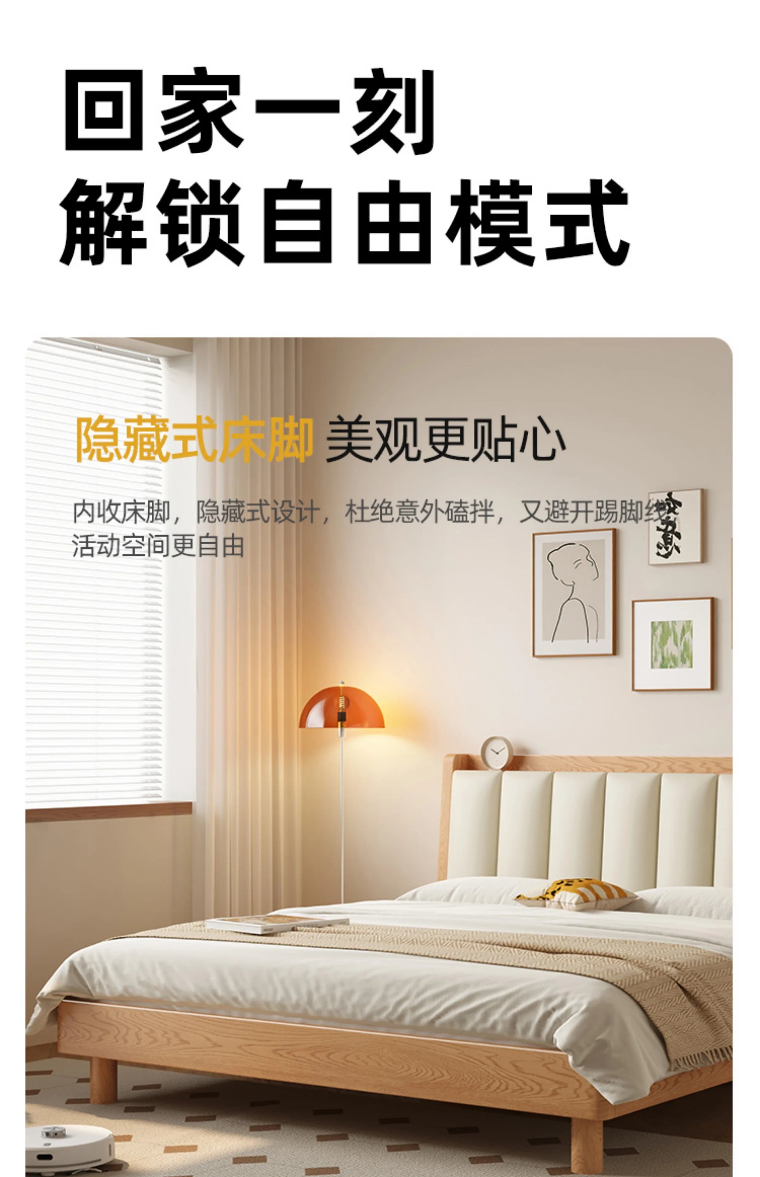 Elegant Headboard Bed Frame Double Wood Simple King Queen Bed Frame Nightstands Modern Cama Moderno Lujo Bedroom Furniture