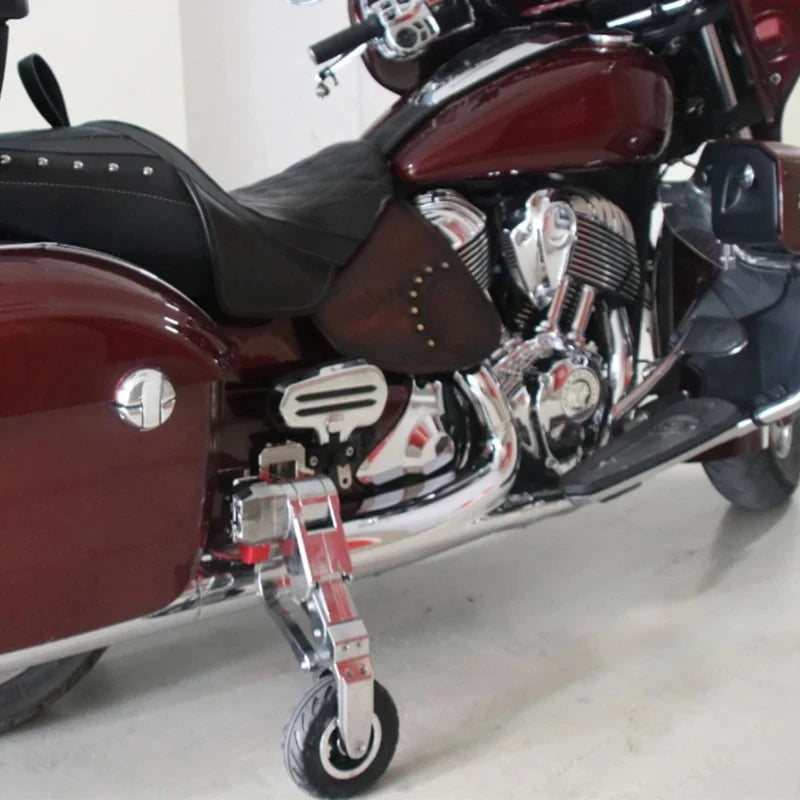 Stable Anti-tip Auxiliary Wheel | Road Glide Motorcycle Parking Stand Landing Gear