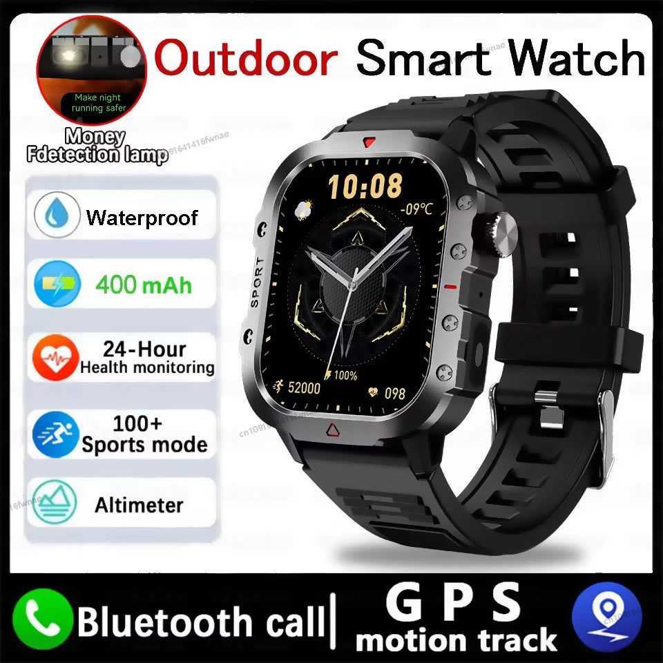 2026 New SmartWatch Men For Women Militray Outdoor GPS Tracker Sport Watches Heart Rate Sleep Waterproof Smart Watch IOS Android