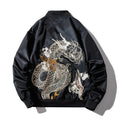 Men's Sukajan Bomber Jacket  Spring Autumn Yokosuka Souvenir Japan Anime Embroidered MA1 Coats Dragon Tiger Baseball Clothes