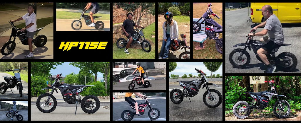 KOOZ HP115E 60V 2000W Electric Motorcycle for Kids and Teens,Electric Dirt Bike Up to 40 MPH & 18 Miles Long-Range.