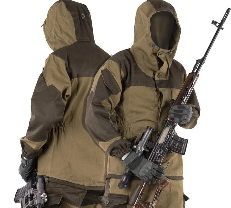 Hunting Clothes Set Gorka-3 Russian Mountain Tactical Suit Горка Camo Combat Uniform Men Outdoor Training Jacket Clothing Suits