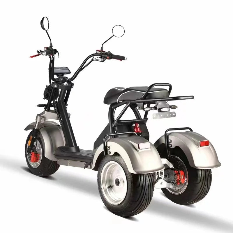 D185 Clark is hot selling Modern Style Fat Tire 60v Golf  Adult 3 Wheel Electric  Tricycle Citycoco with Pedals