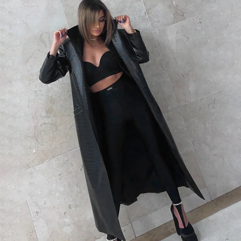 Korean Fashion Winter Black High Waisted Skinny Y2K Women Pants Sexy Glitter Casual Club 2025 Leggings Pants Long