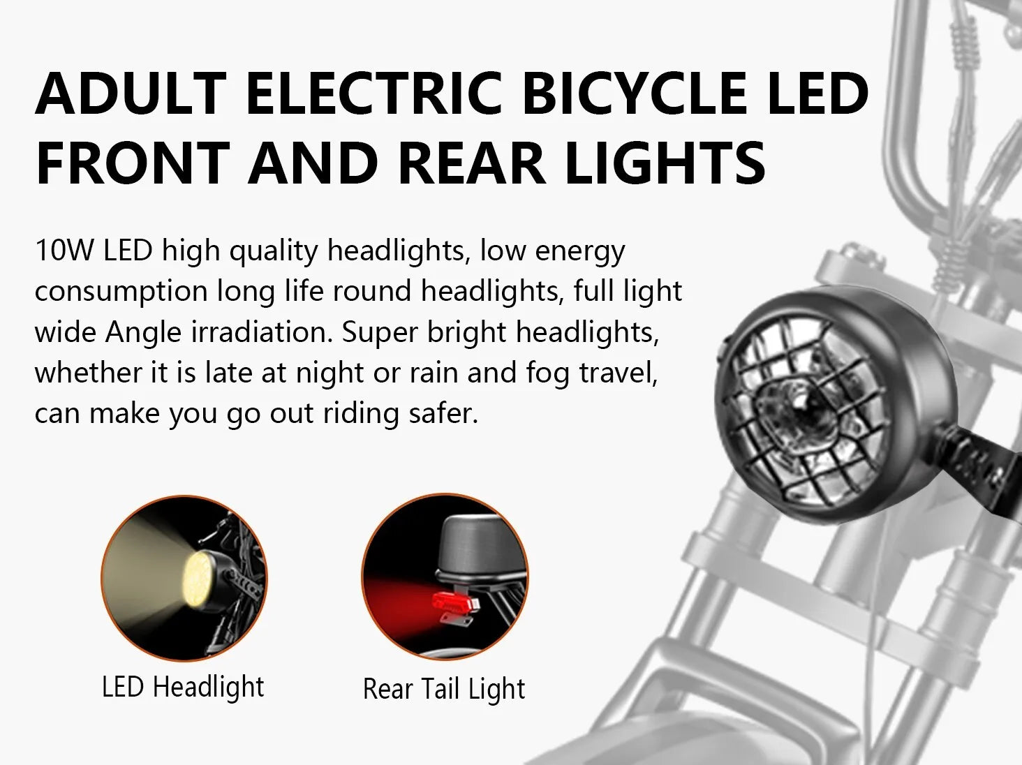 20" Electric Bike 2000W E-Bike For Adults Dual Motor Bicycle  35mph Fat Tyre