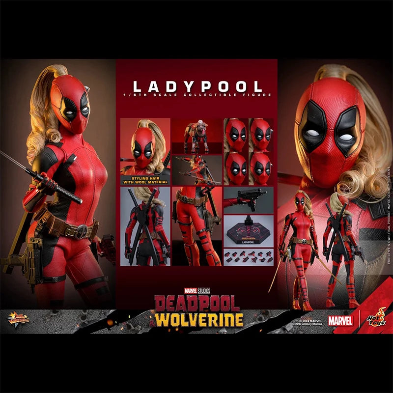 In Stock HOT TOYS Ladypool Deadpool 1/6 Movability Model Toys Collect MMS747 Deadpool & Wolverine HT Ladypool