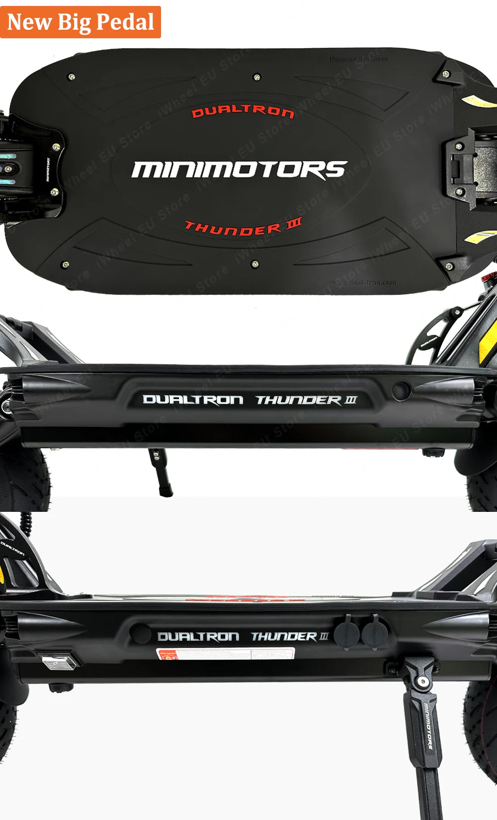 Dulatron Thunder III 72V 40Ah Battery 2*2500W Motor Peak Power 11000W NUTT 4-Piston Brake Dualtron Electric Scooter