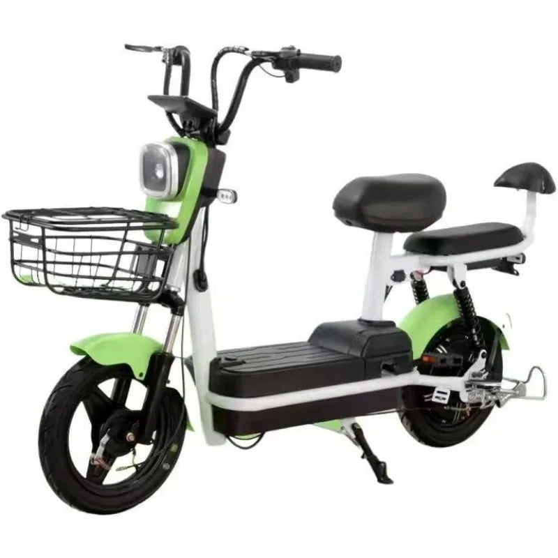 High-end 48V 350W Electric Bicycle For Adults Smart Digital Brushless Motor Rear Hub Carbon Steel Frame 3-Speed City Bike