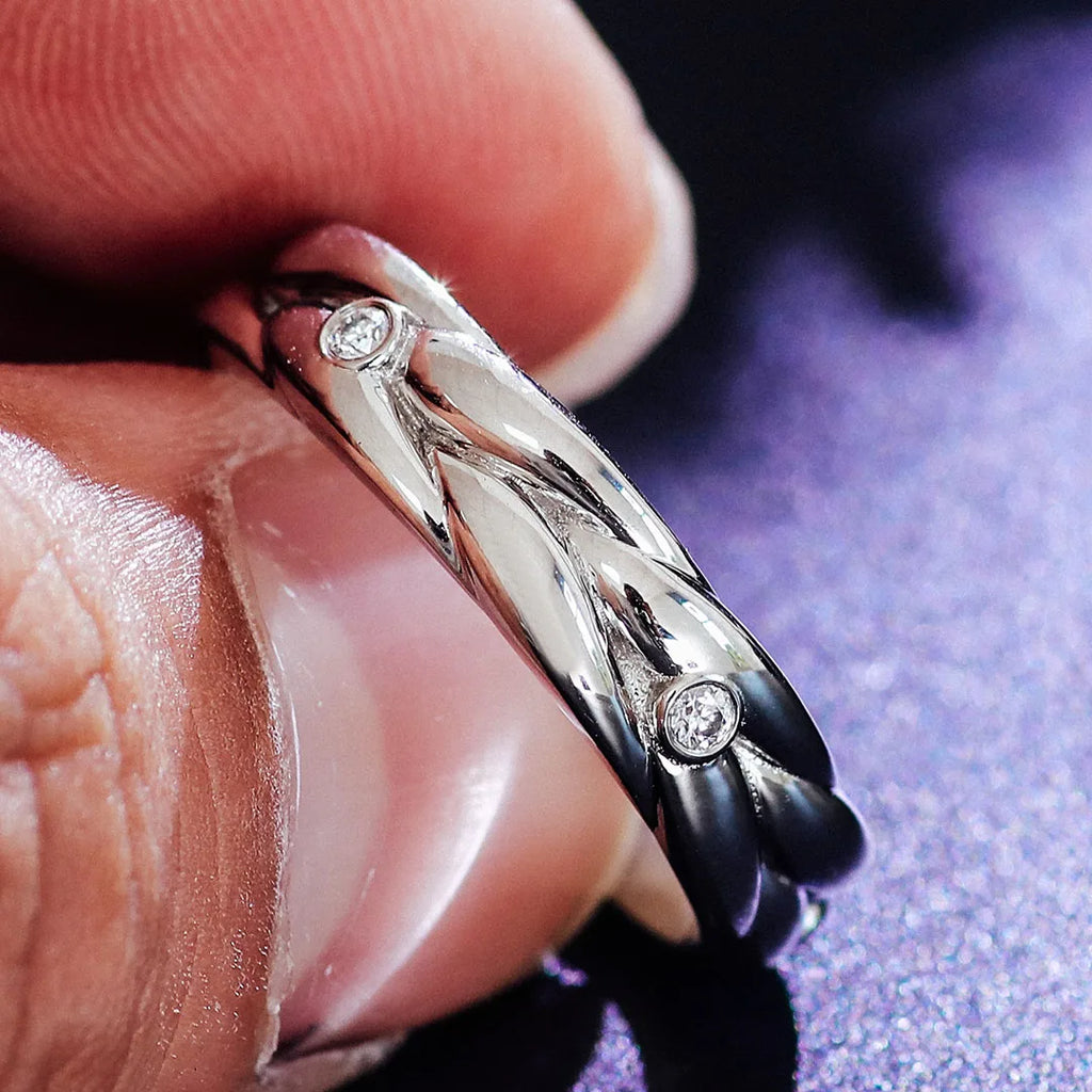 Provence Platinum Rings DEF/VS Lab Grown Diamonds for Women man wreath Eternity Rings Classic Finger Personalized Custom Gifts