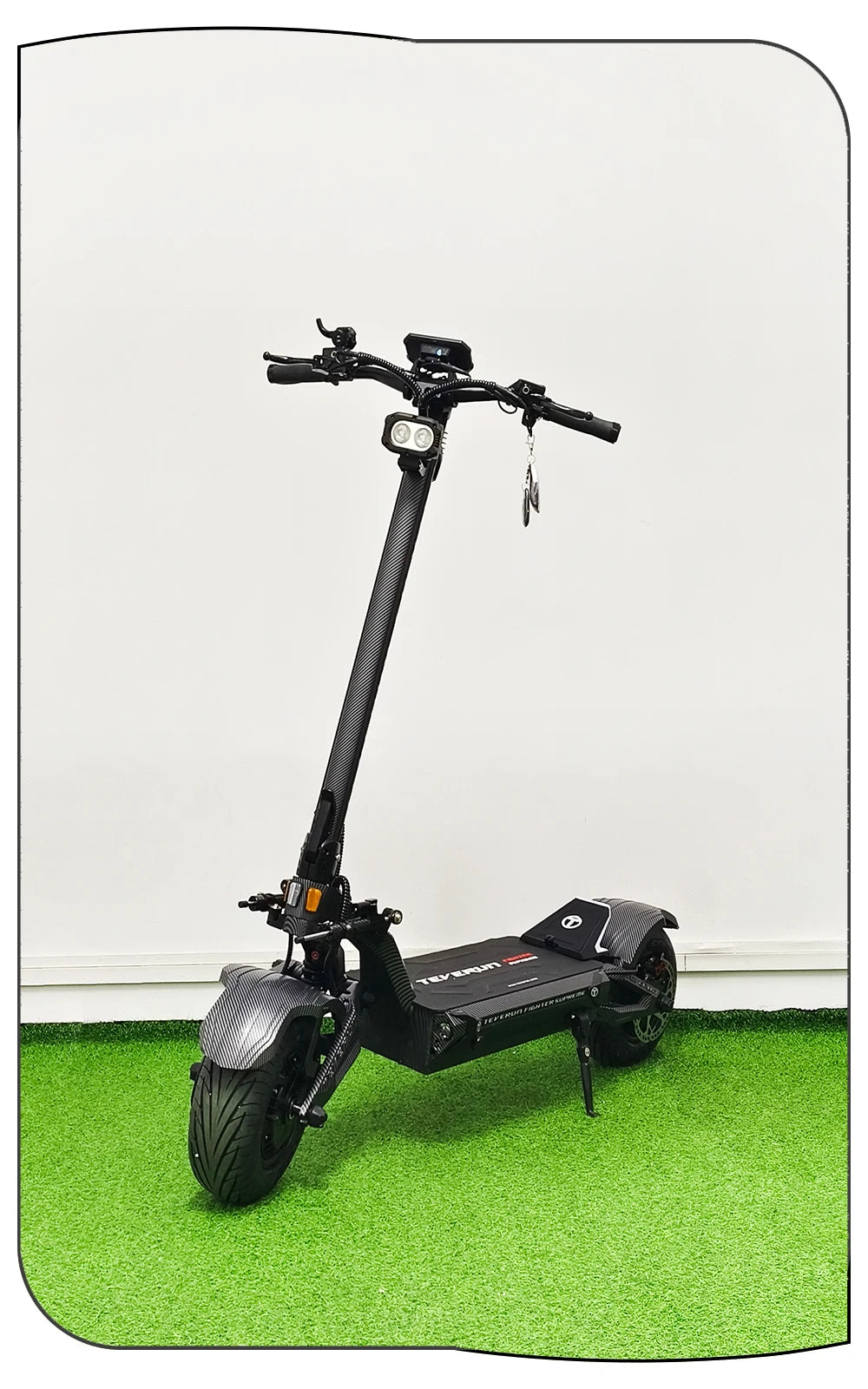 TEVERUN Fighter Supreme+ 7260R V4 2500W*2 Dual Motor 72V 60Ah Battery 4inch Display 4Pistons Brake 13inch Tire Scooter