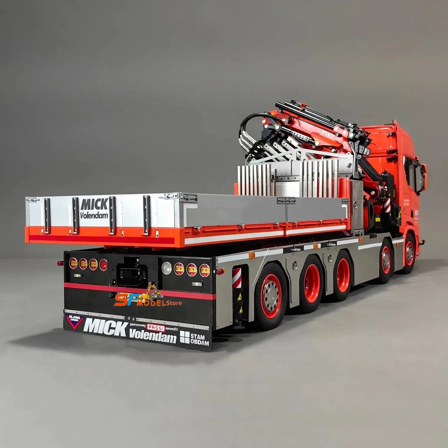 F1650 RC Crane R650 RC Truck 10x10 1/14 Metal Hydraulic Crane Truck Model Advanced Engineering Machinery RC Car Toy