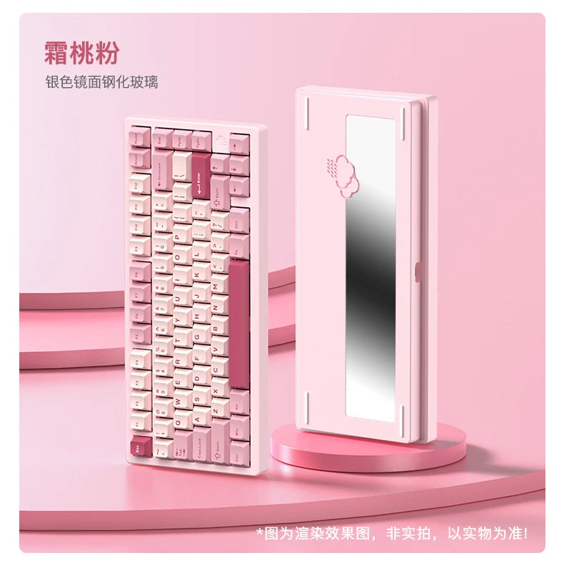 In Stock RAINY75 Mechanical Keyboard Hot-swap Aluminium Alloy Tri Mode RGB GASKET Gaming Keyboards Laptop Accessories custmgifts