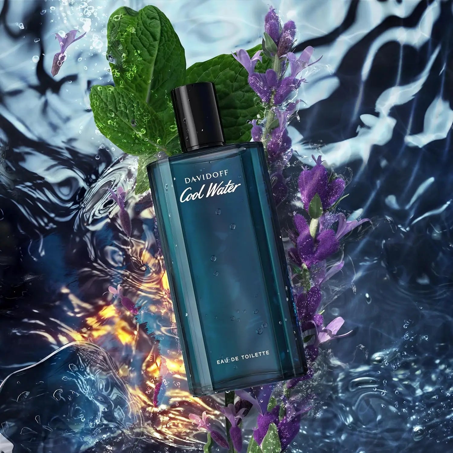 DAVIDOFF Cool Water Eau De Intense Ambery Men's Cologne Perfume, with Persistent Fragrance of Green Citrus