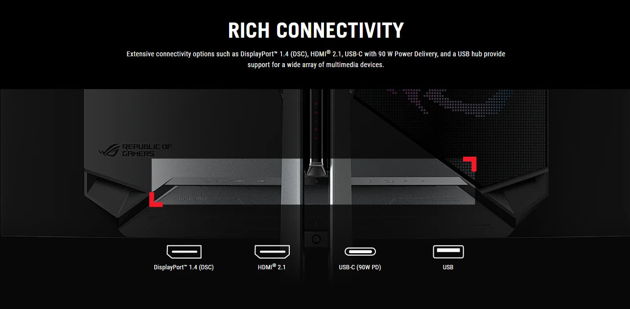 ROG Swift OLED PG34WCDM 800R SURFACE SCREEN OLED 34inch 240Hz 4k 3440x1440 800R Curved Screen 0.03ms Monitors DISPLAY TYPE-C 90W