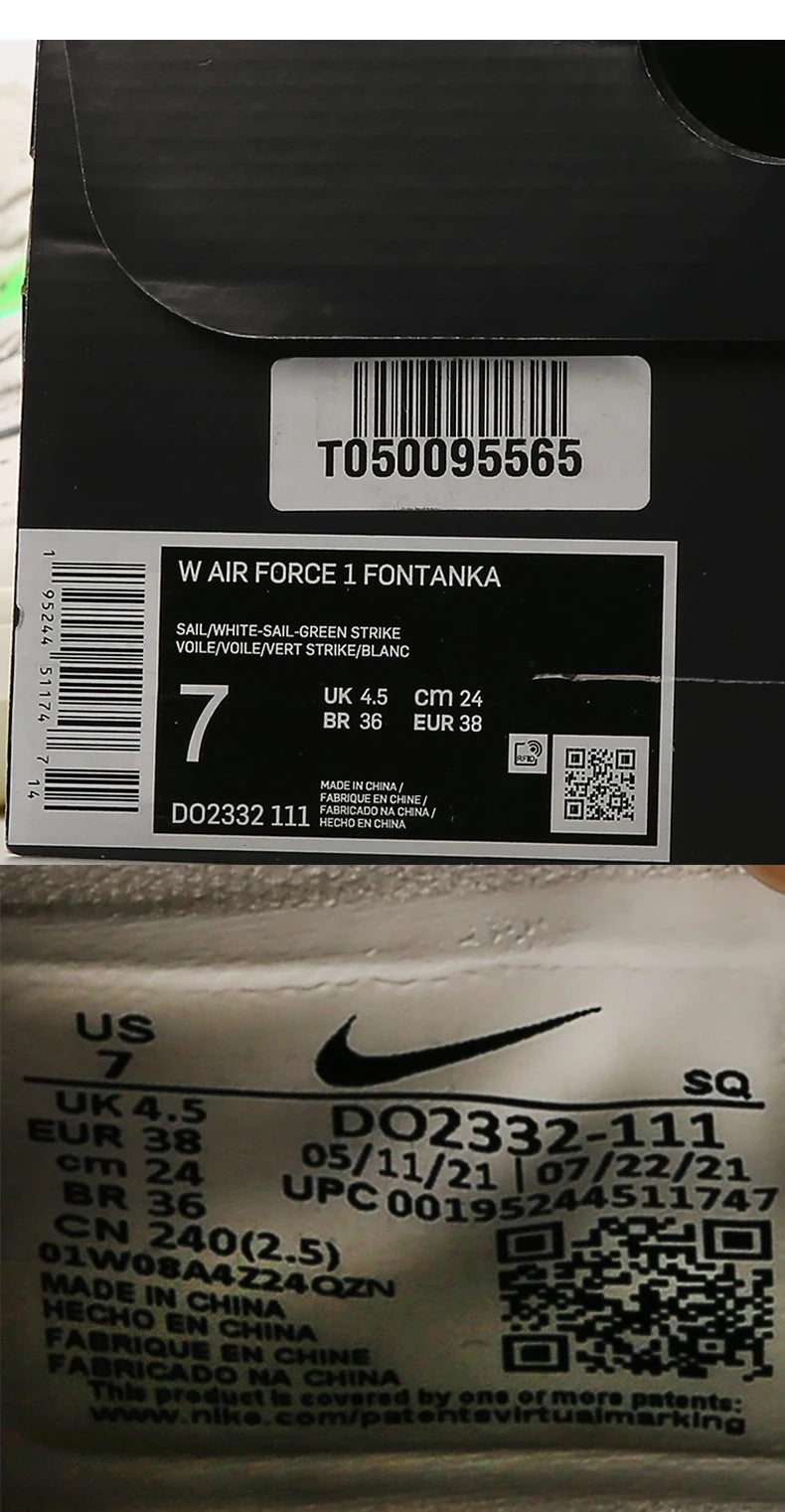 Nike AIR FORCE 1 '07 Women's Air Force One Classic Casual Sneakers DO2332-111
