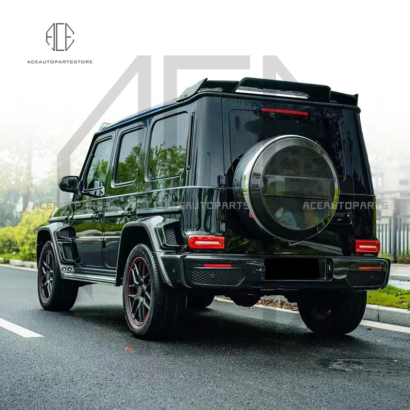 Real Carbon Fiber Body Kit For Benz W464 G350 G500 G550 G63 G65 Front Bumper Rear Bumper Lip Side Fender W463A G-Class
