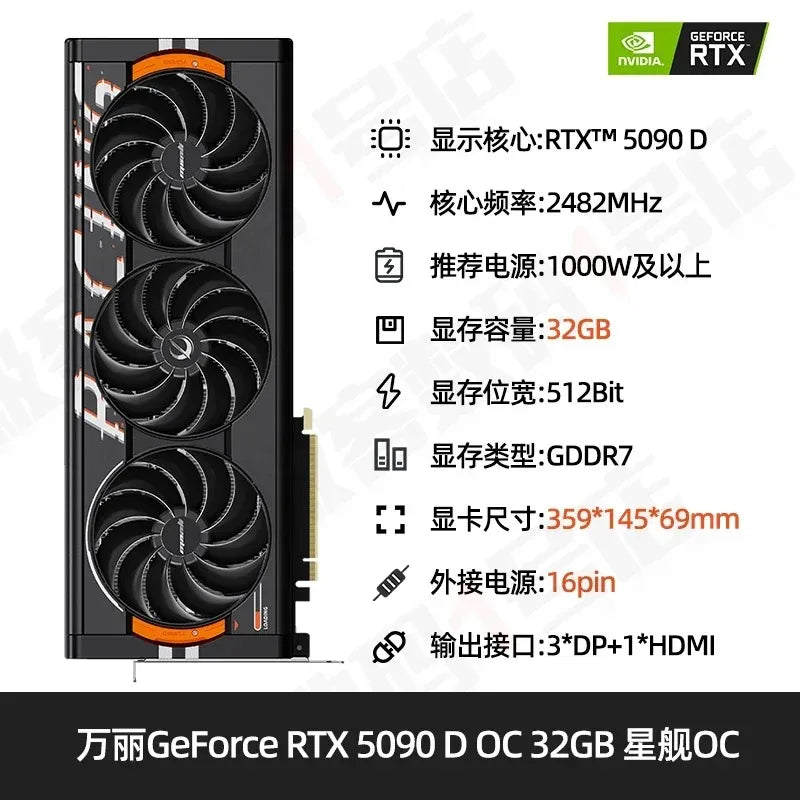 32G graphics card Gigabyte Movie Chi MSI NVIDIA 50 series graphics card RTX4090