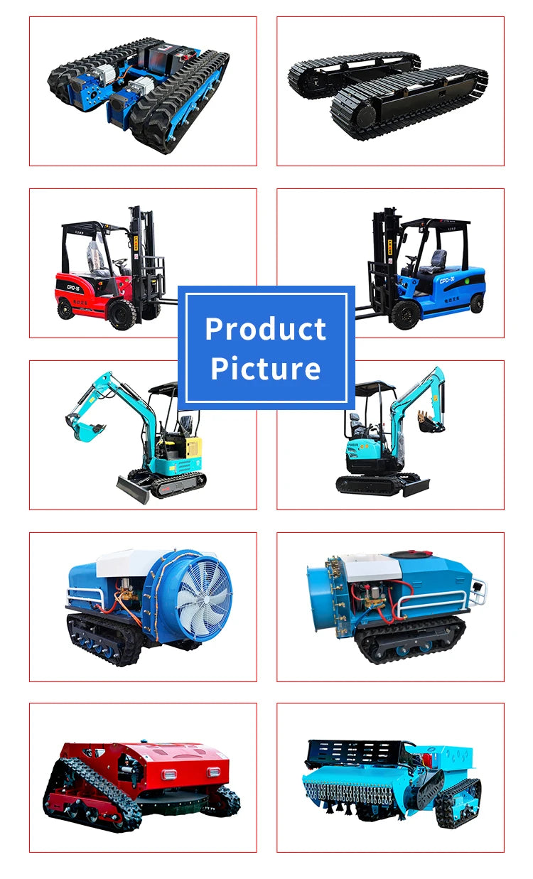 Small Track Chassis Customizable With Electric Rubber Tracks Lightweight And Flexible Offering OEM Solutions For Robots