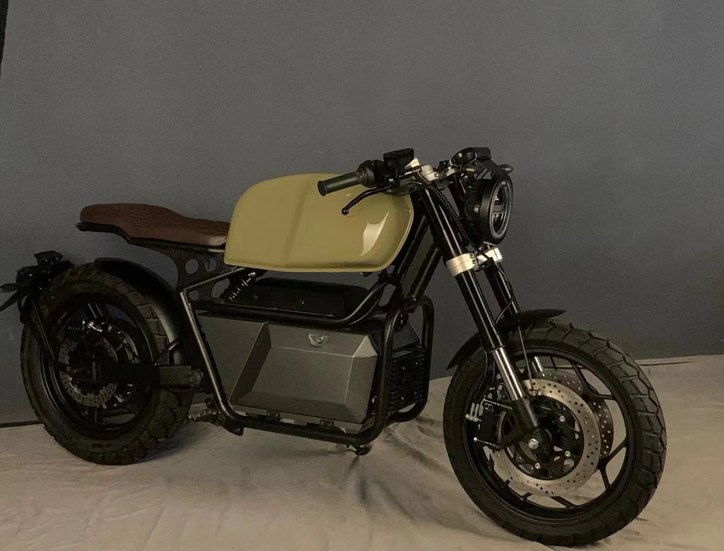 Wuxi Retro Electric Motorbike Adults 2000W 5000W Power Range 8000W Max 72V Lithium Battery EEC Certificate Off-Road Motorcycles