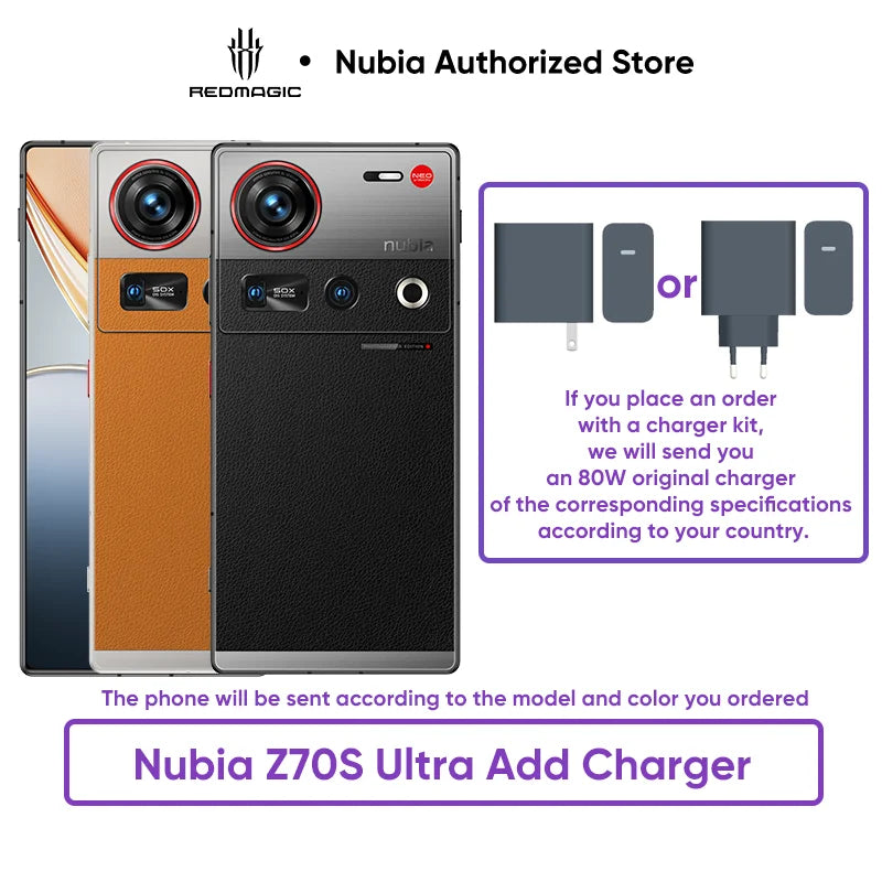 Nubia Z70S Ultra Global Edition Snapdragon 8 Elite 6.85-inch 1.5K 144Hz OLED 6600mAh 80W 64MP+50MP IP69