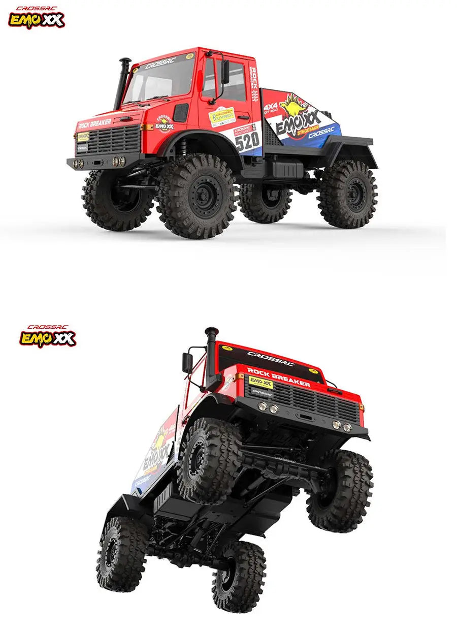 In Stock Emo Xx 1/6 Rc Electric Remote Control Climbing Truck Rock Breaker Off Road Vehicle With Led Strobe Lights For Hobbyists