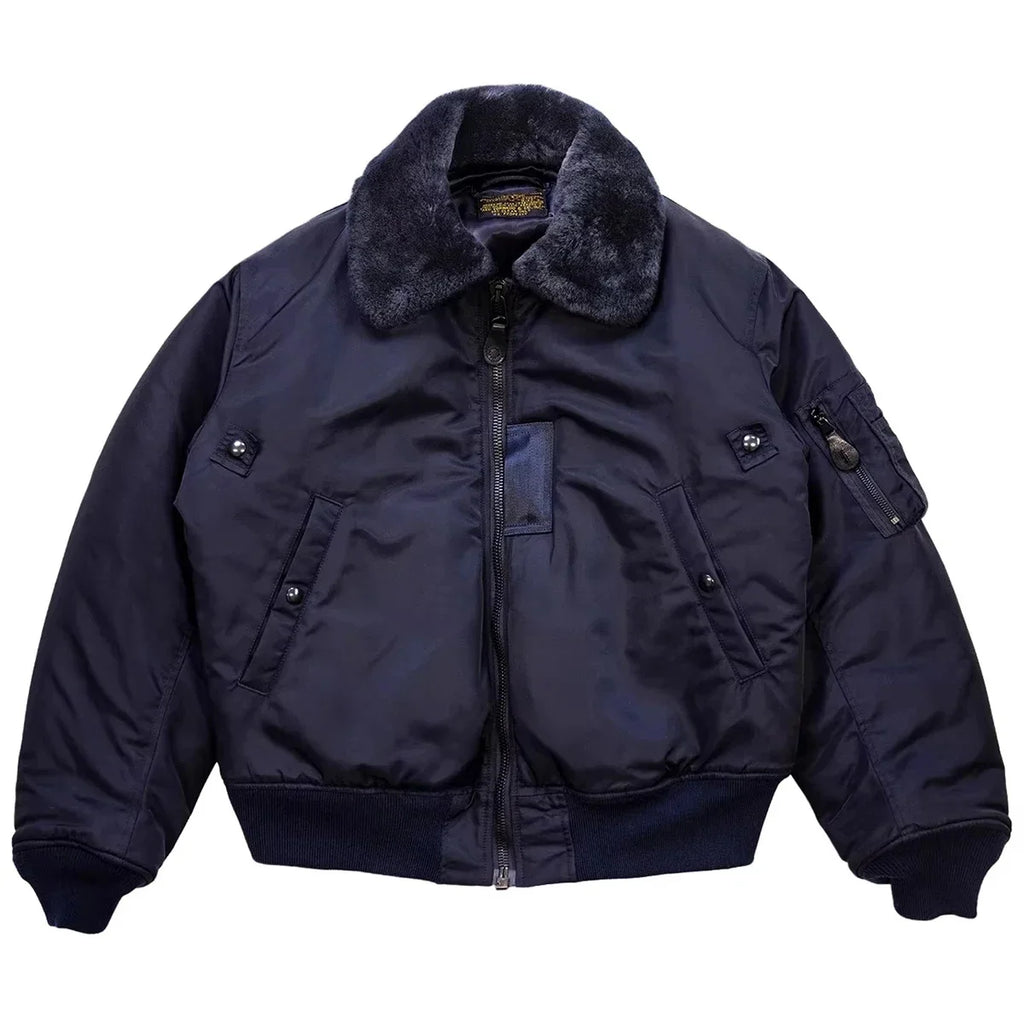 Flight Red Tornado B-15C Jacket Heavy Duty Wool Insulated Coat Winter Men Windbreaker With Fur Collar 2026ss design