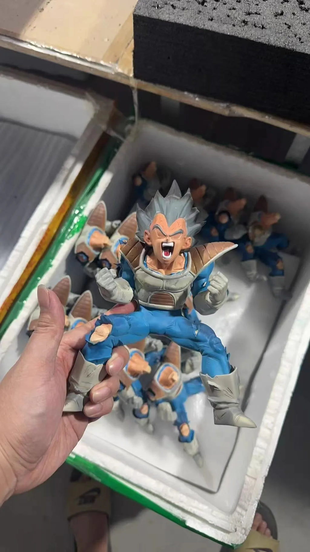 1/6 Dragon Ball Anime Figure Vegeta Fast Break Perimeter Resin Model Statue Desktop Decoration Ornaments Kids Christmas Gift Toy