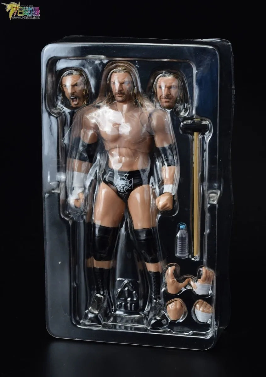 BANDAI Genuine S. H. Figuarts Series Reality Artist Series WWE Kane，Paul Levisk，Steve Austin，Dwayne Johnson Movable Model