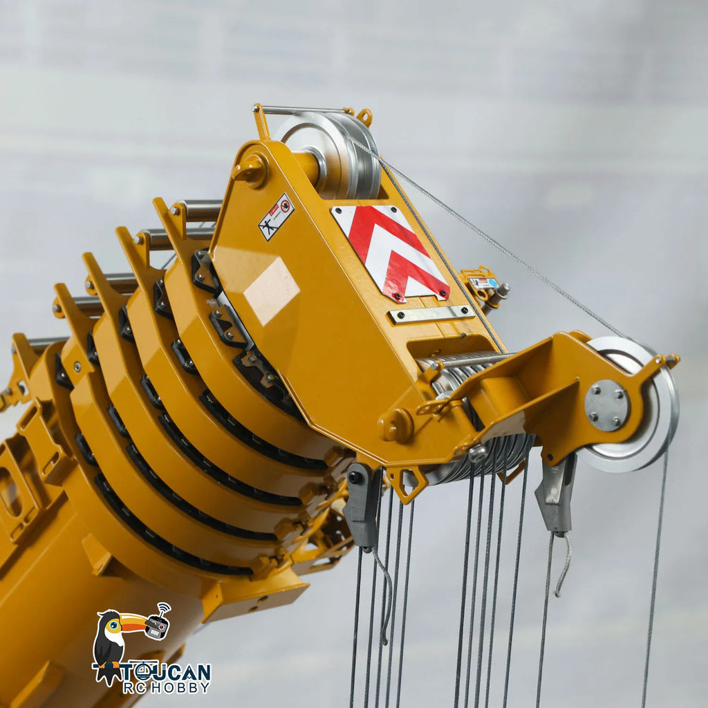 D1220 1:14 Hydraulic Remote Control Telescopic Crawler Crane Heavy Duty RC Cranes Cars Tracked Construction Truck Models
