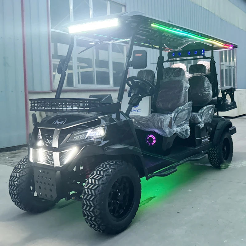 Wholesale Classic Luxury Off-road 2 4 6 8 Seat Custom Adult Street Legal 4×4 Luxury Golf Cart 60V Lithium Ion Battery 4WD
