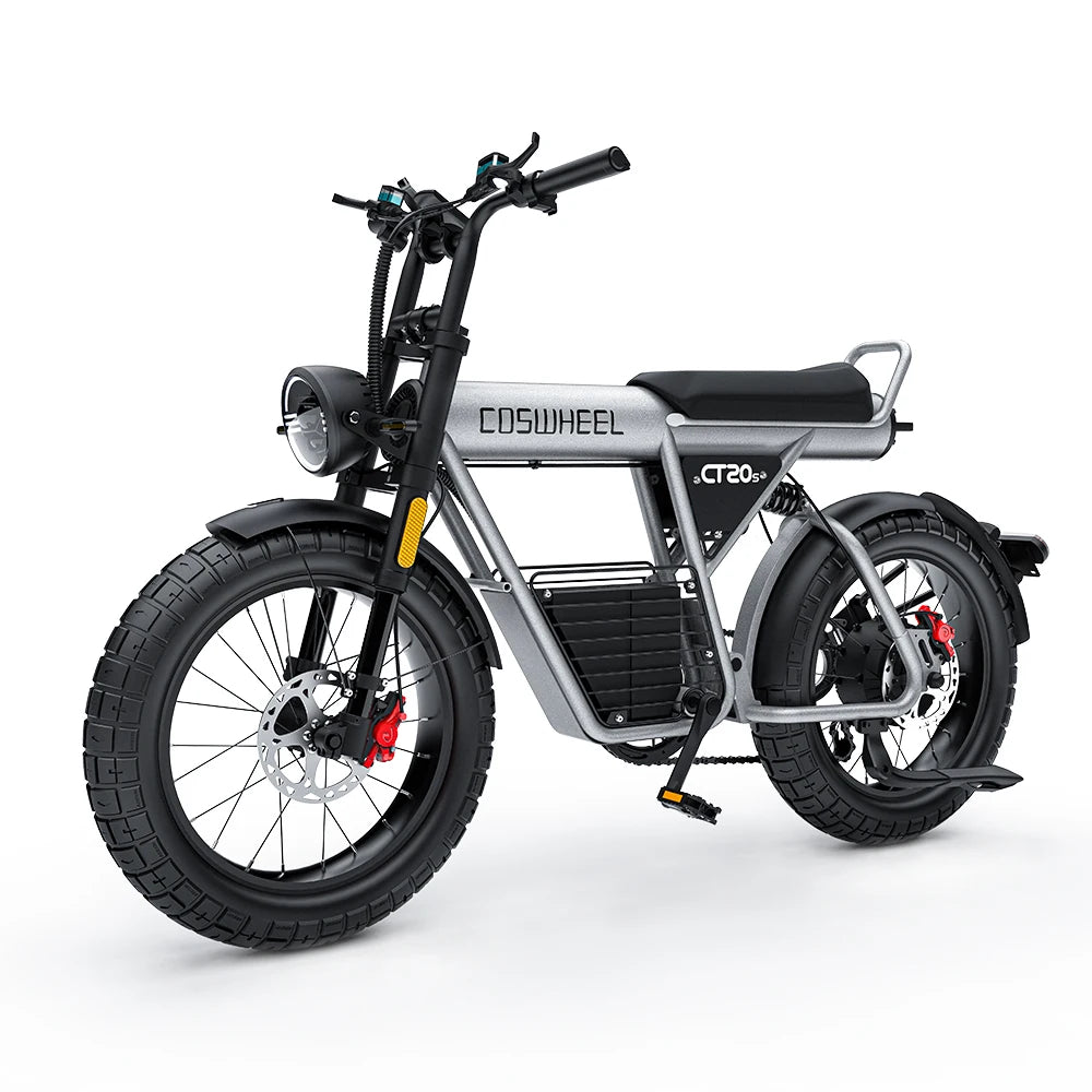 20-inch Wide Tires 2100W Motor 60V 27.5Ah Electric Bike with Removable Battery for Adult 2-wheel Electric Bicycle COSWHEEL CT20S